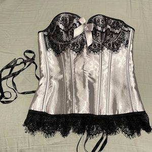 Gray Lace Corset
